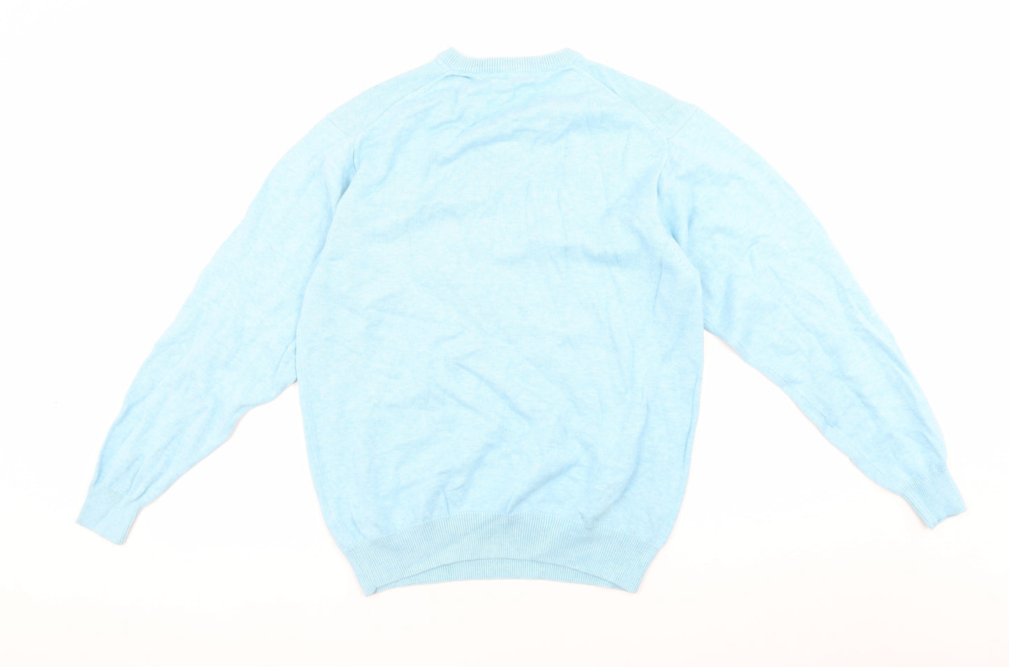Wolsey Women's Blue V-Neck Pullover Jumper S