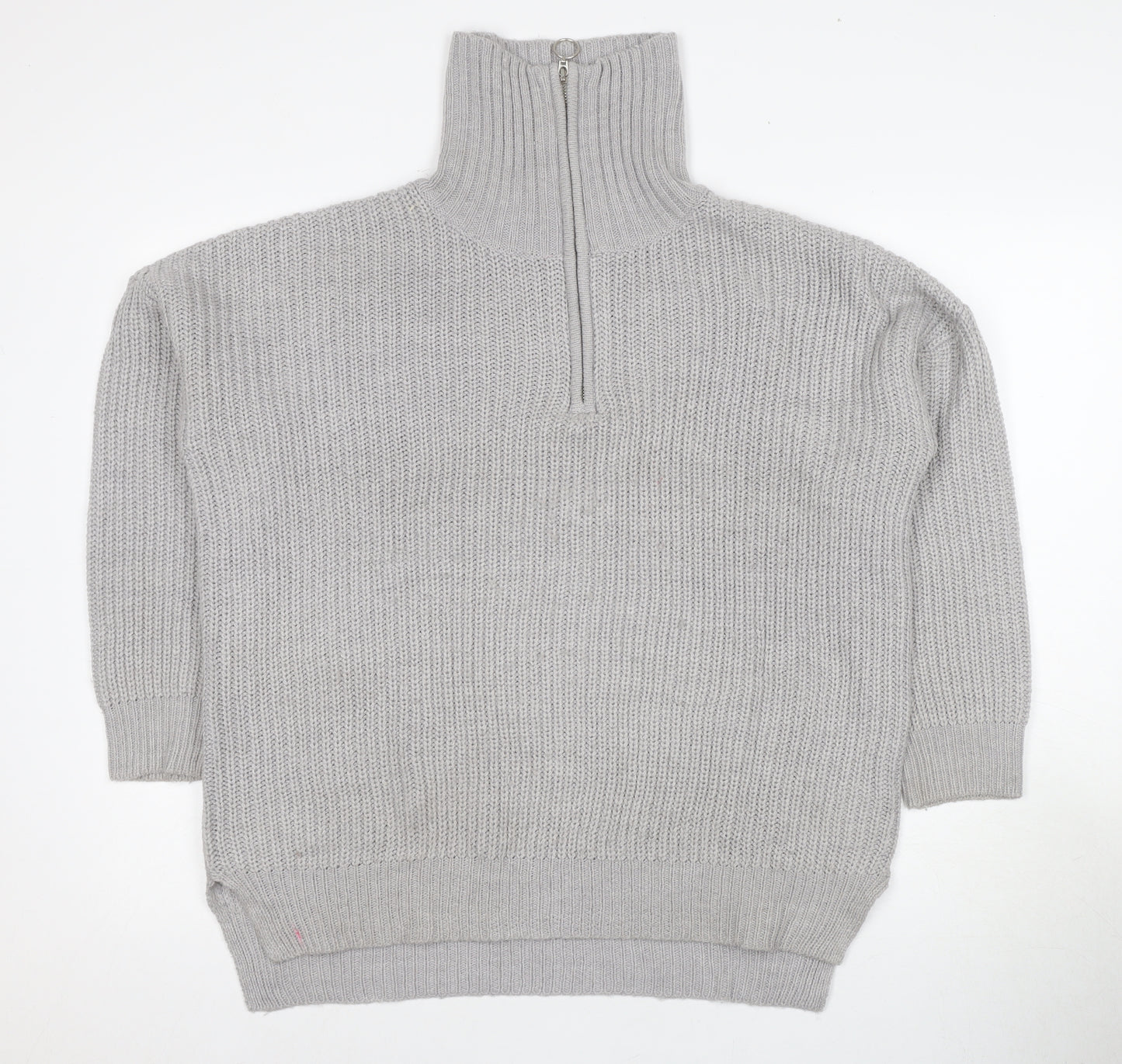 AX Women's Grey Roll Neck Knitted Jumper, M
