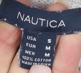 Nautica Women's Ivory Roll Neck Pullover Jumper, Size S