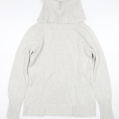 Nautica Women's Ivory Roll Neck Pullover Jumper, Size S