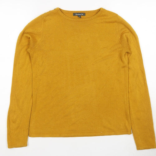 Bonmarche Women’s Gold Pullover Jumper Size 10