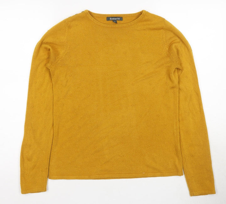 Bonmarche Women’s Gold Pullover Jumper Size 10