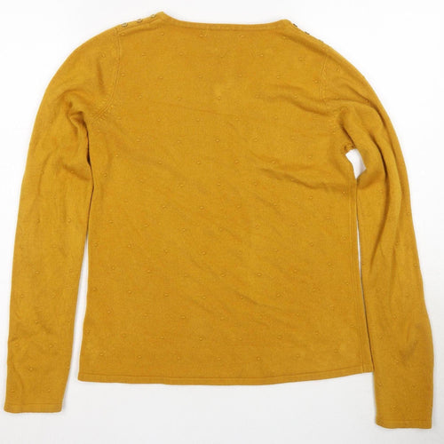 Bonmarche Women’s Gold Pullover Jumper Size 10