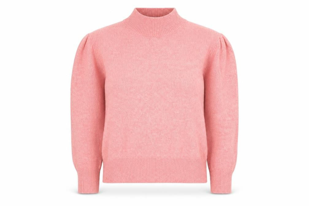 Front view of Marks & Spencer Women's Pink High Neck jumper M