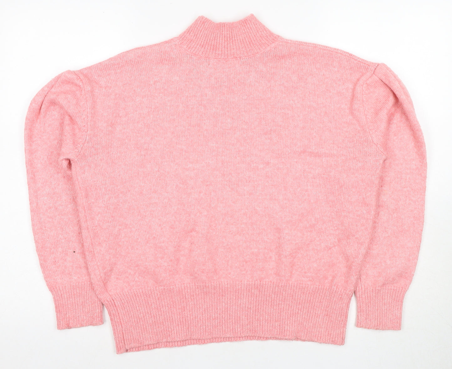Marks and Spencer Women's Pink High Neck Pullover Jumper M