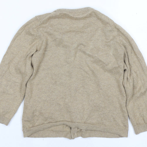 H&M Unisex Beige Baby Cardigan 24 Months Button V-Neck