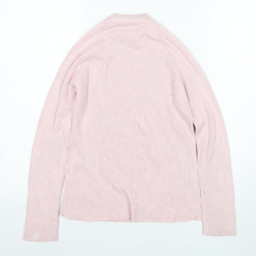 BHSWomen's Pink Mock Neck Pullover Jumper Size 14