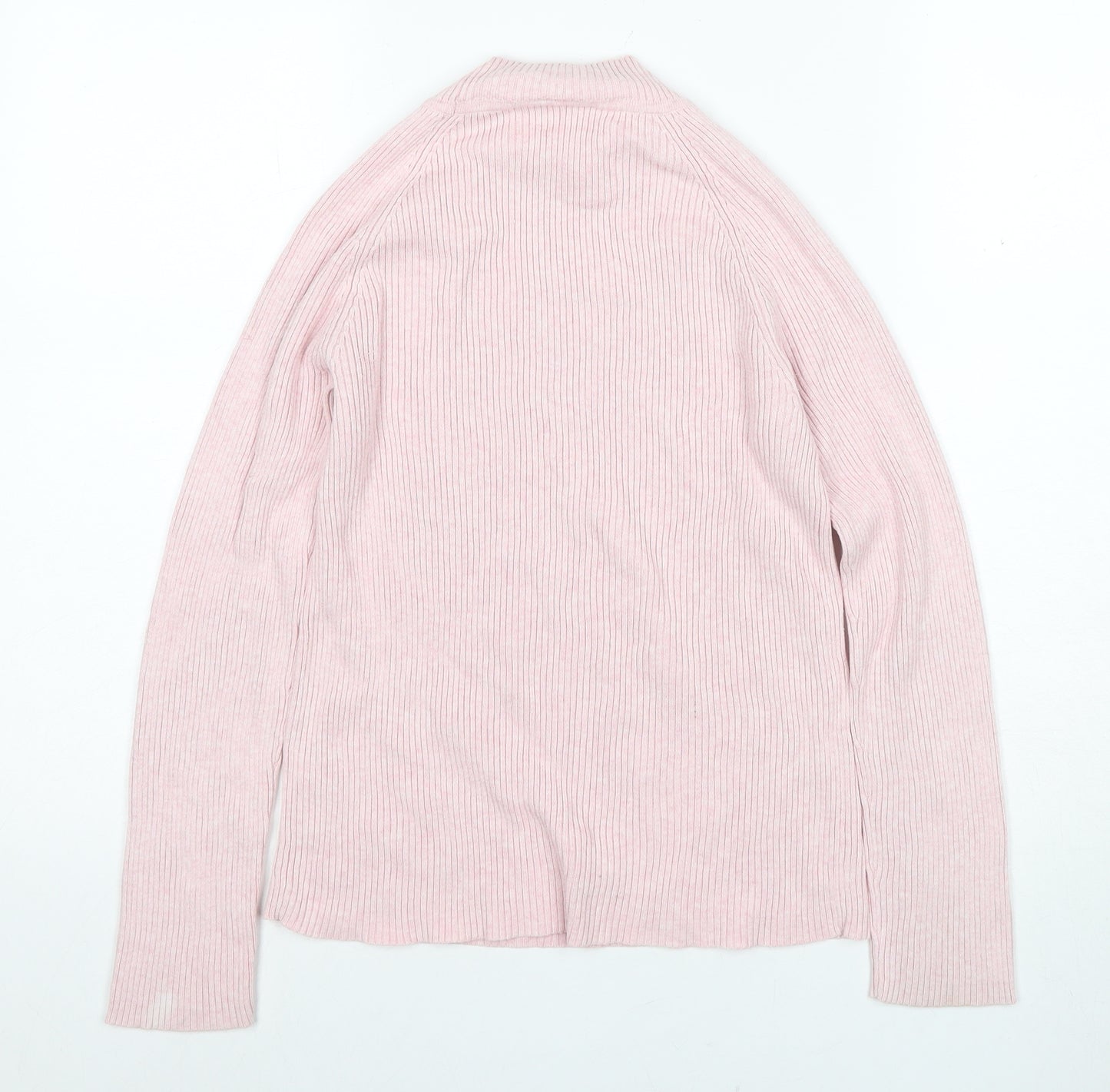 BHSWomen's Pink Mock Neck Pullover Jumper Size 14