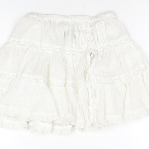 ASOS White Cotton Lace Skirt for Women, Size 8