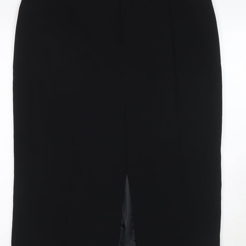 Women's Black Midi Pencil Skirt Size 16