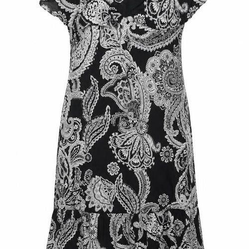 Noa-Noa Women's Black Paisley Dress Size 14 Summer