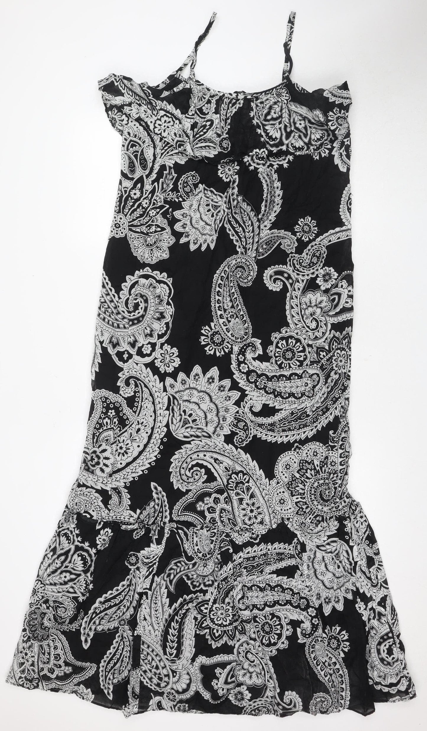 Noa-Noa Women's Black Paisley Dress Size 14 Summer