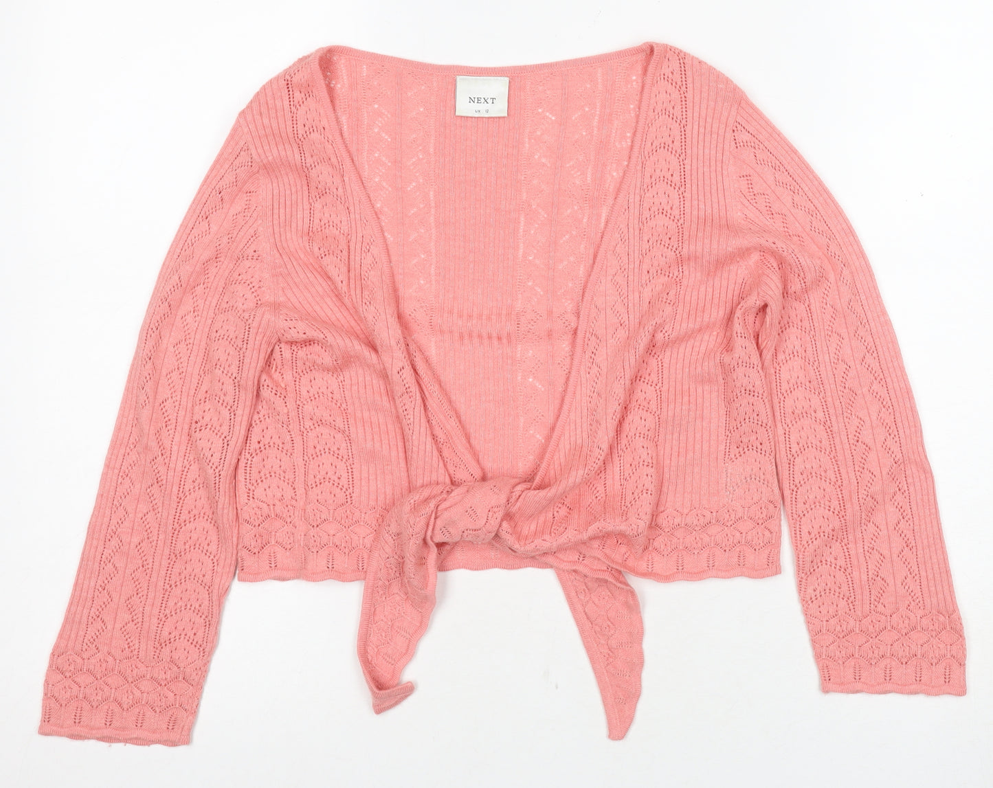 Next Women's Pink V-Neck Cardigan, Size 12, Knit
