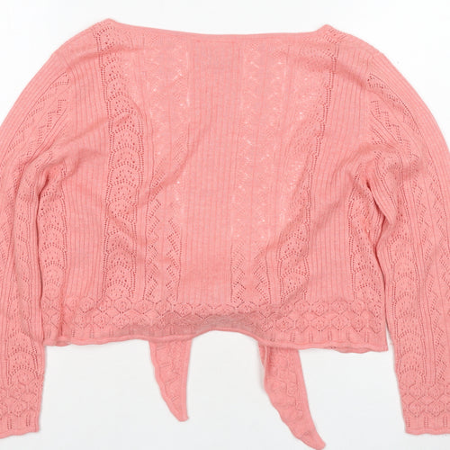 Next Women's Pink V-Neck Cardigan, Size 12, Knit