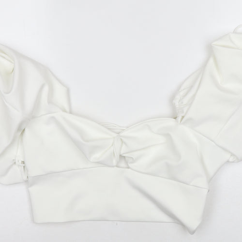 ASOS Women's White Off the Shoulder Blouse Size 10