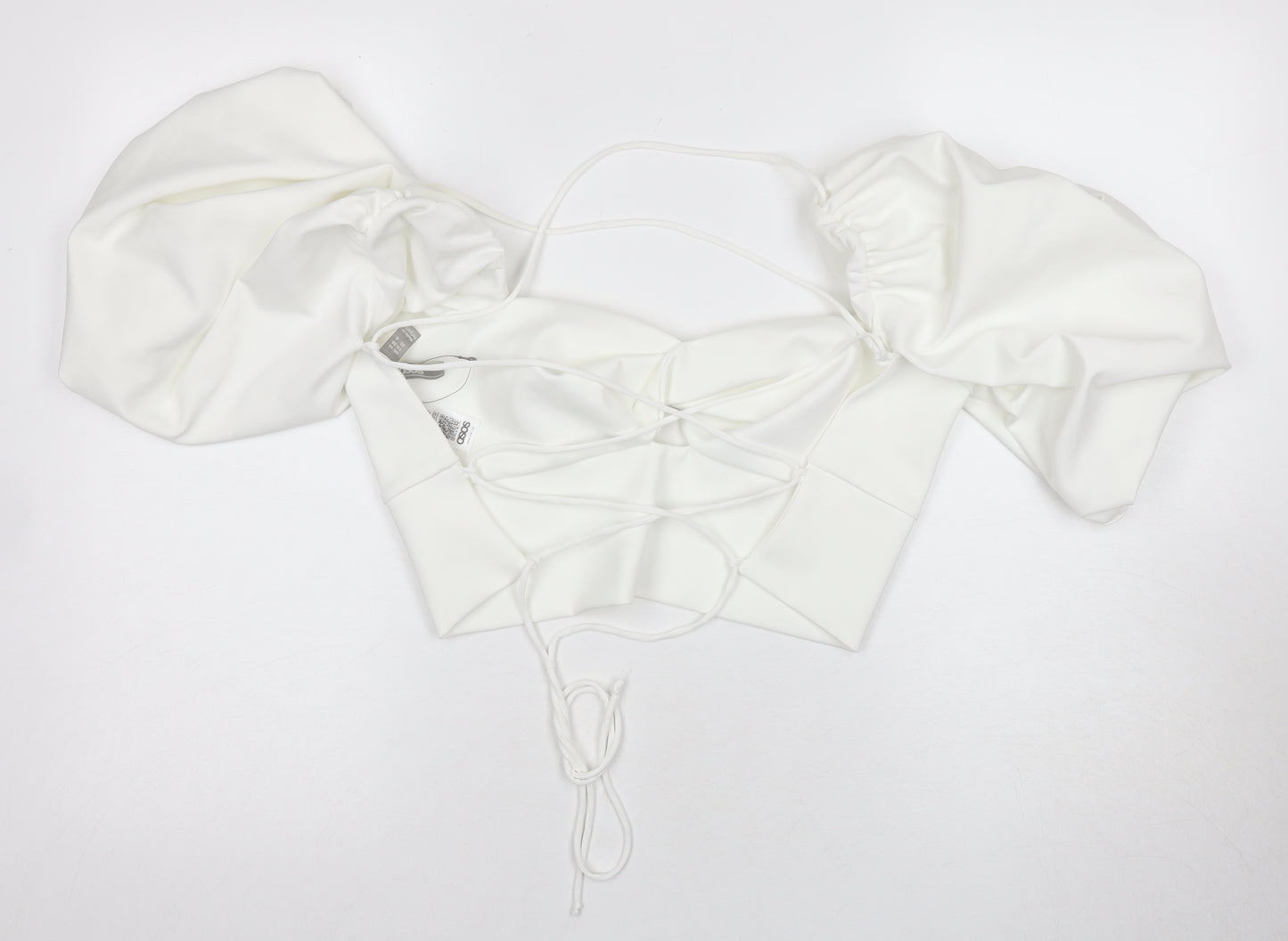 ASOS Women's White Off the Shoulder Blouse Size 10