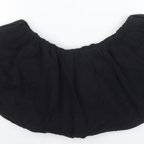 PRETTYLITTLETHING Black Peasant Skirt Women Size 10