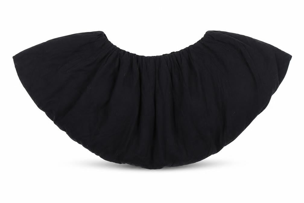 Front view of PRETTYLITTLETHING Black Peasant Skirt Women, size 10