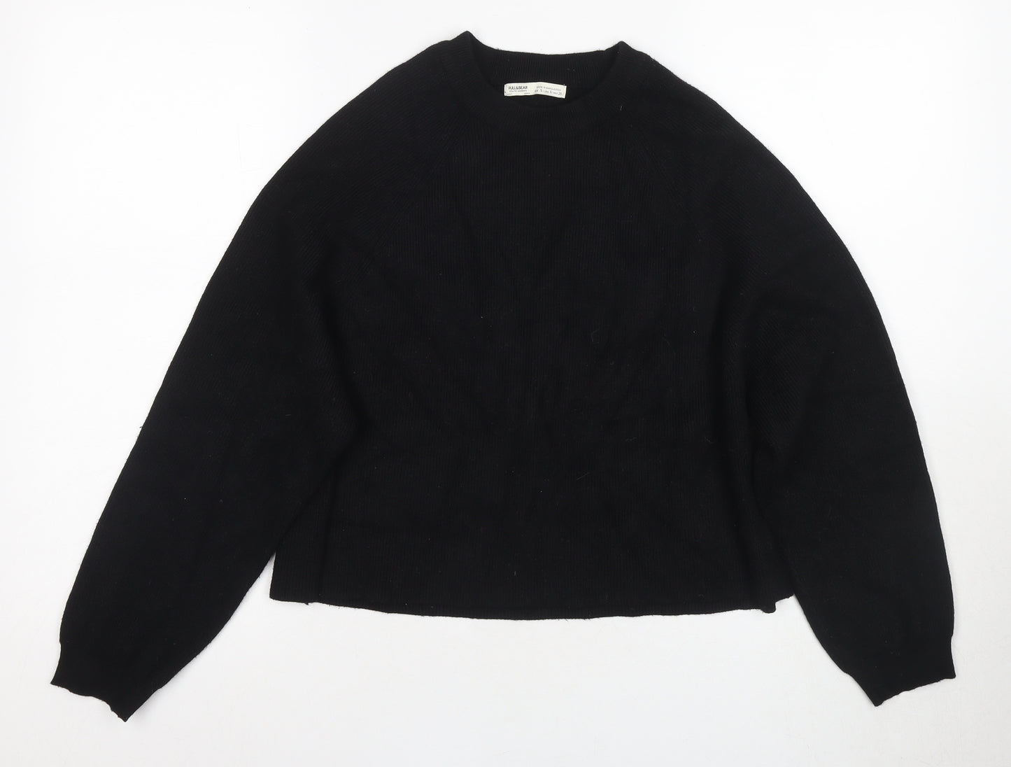 PULL&BEAR Women's Black Pullover Jumper, Size S