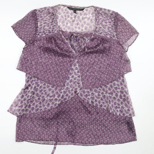 Betty Jackson Black Women's Purple Tunic Blouse Size 12