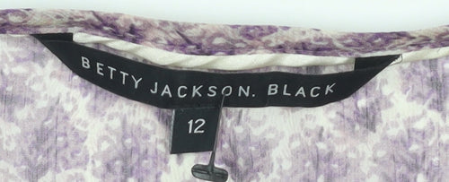 Betty Jackson Black Women's Purple Tunic Blouse Size 12