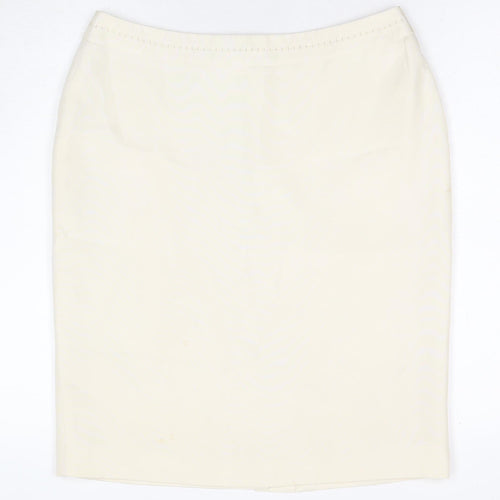 Planet Women’s Ivory Knee Length Pencil Skirt Size 10