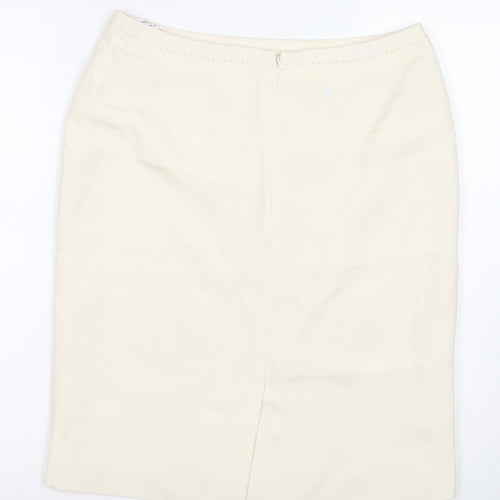 Planet Women’s Ivory Knee Length Pencil Skirt Size 10