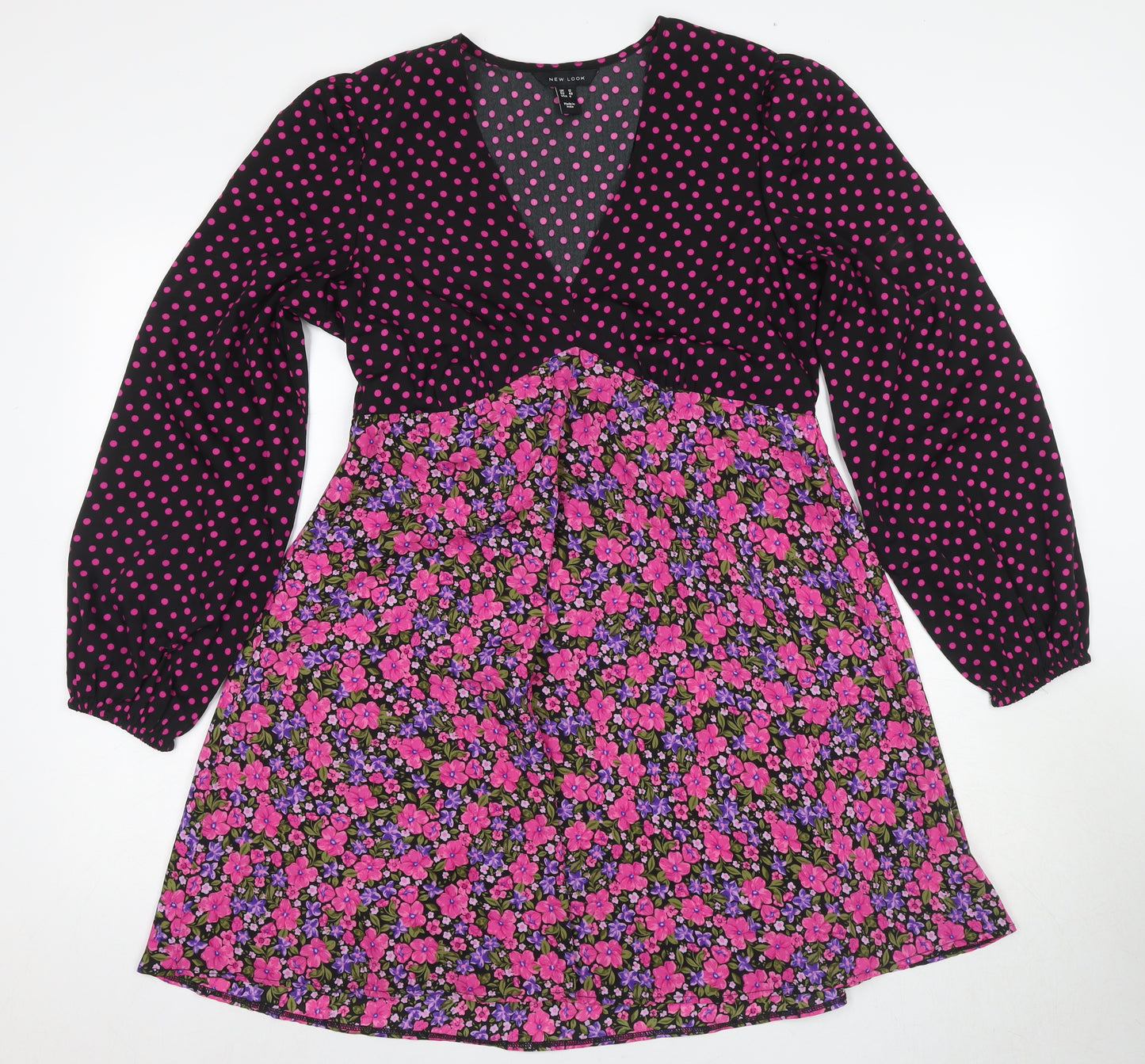 New Look Women's Floral Wrap Dress Size 12