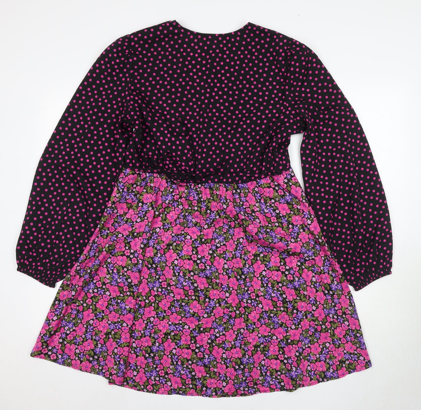 New Look Women's Floral Wrap Dress Size 12