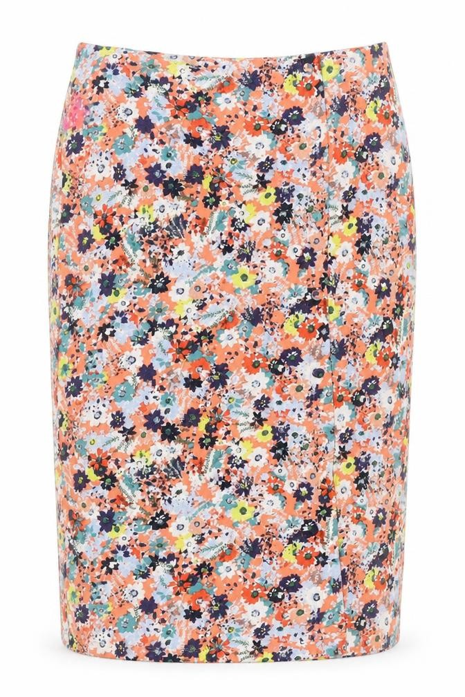 Front view of Next Women's Floral Multicoloured Pencil Skirt, size 12