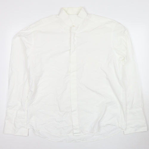 Marks and Spencer Men's White Formal Dress Shirt Size 16.5