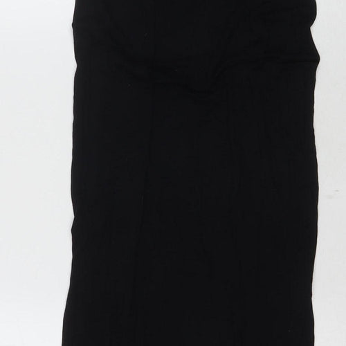PrettyLittleThing Women's Black Slip Dress Size 8