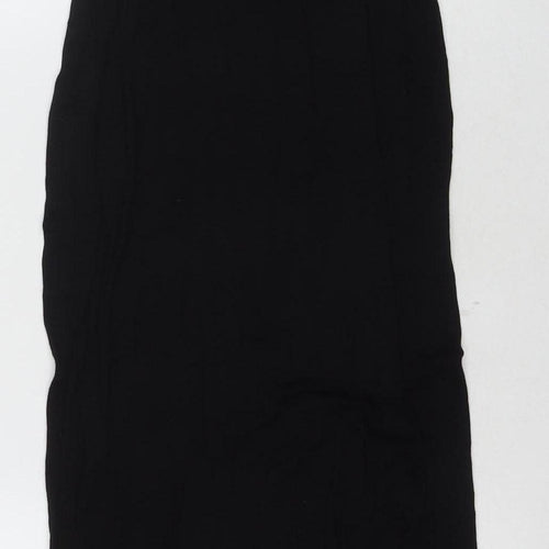PrettyLittleThing Women's Black Slip Dress Size 8