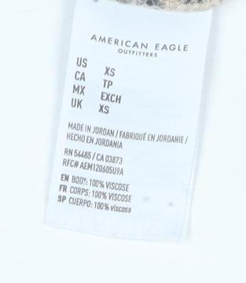 American Eagle Women's Beige Animal Print Skirt XS