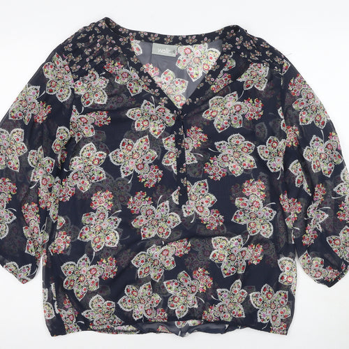 Wallis Women's Multicoloured Floral Blouse M