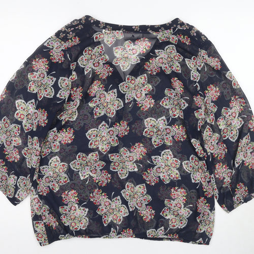 Wallis Women's Multicoloured Floral Blouse M