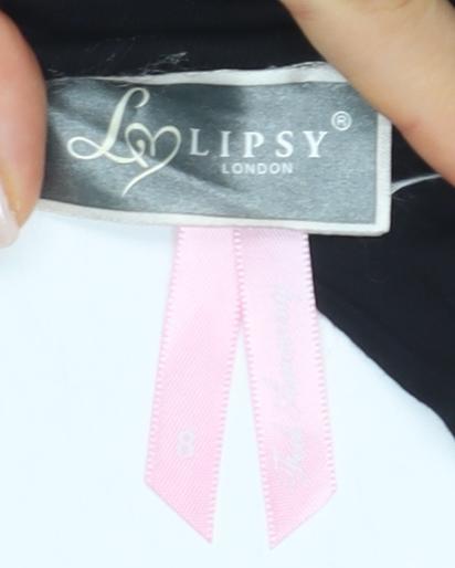 Lipsy Women's Black Slip Dress Size 8