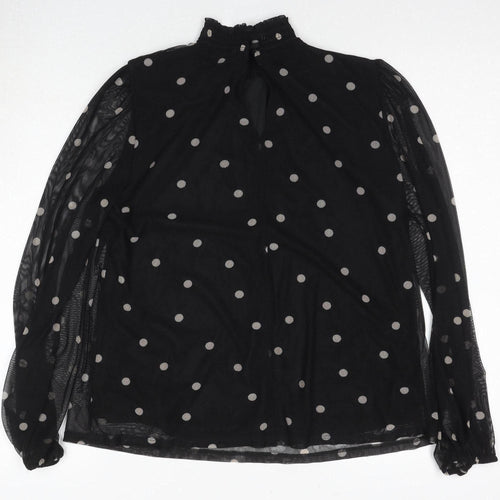 Principles Women's Black Polka Dot Blouse, Size 12