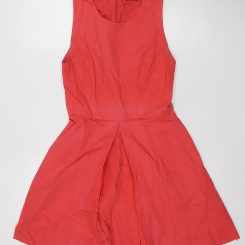 GAP Women's Red Fit & Flare Sleeveless Dress