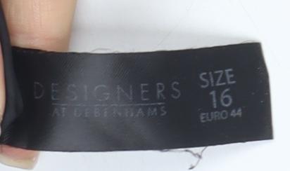 Debenhams Women's Black Pencil Skirt Size 16