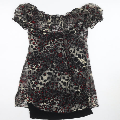 Marks and Spencer Women's Multicoloured Blouse, Size 12, Ruffle Accents