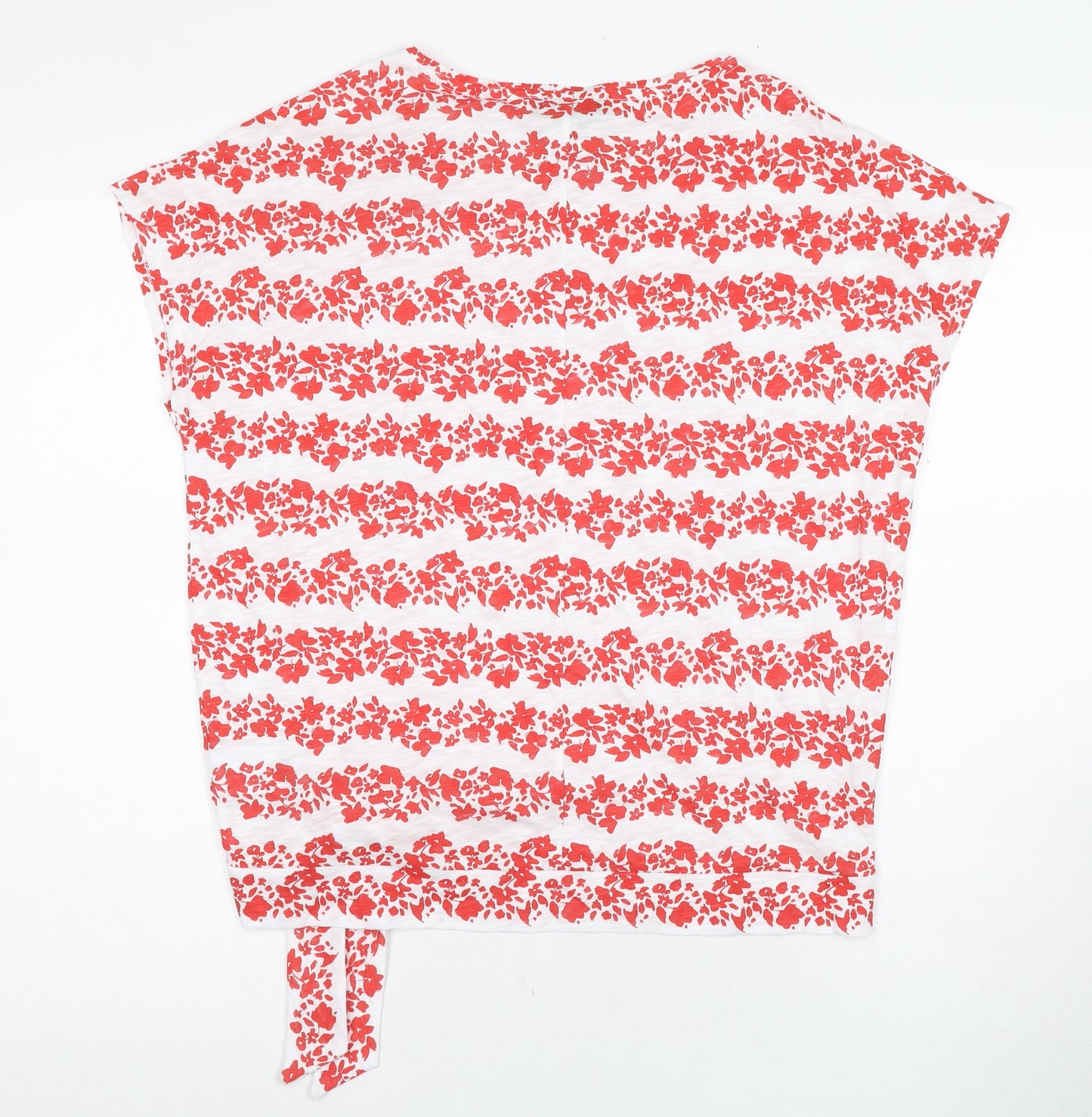 Paper Cranes Women's Red Floral T-Shirt, Size S