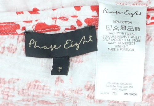 Paper Cranes Women's Red Floral T-Shirt, Size S