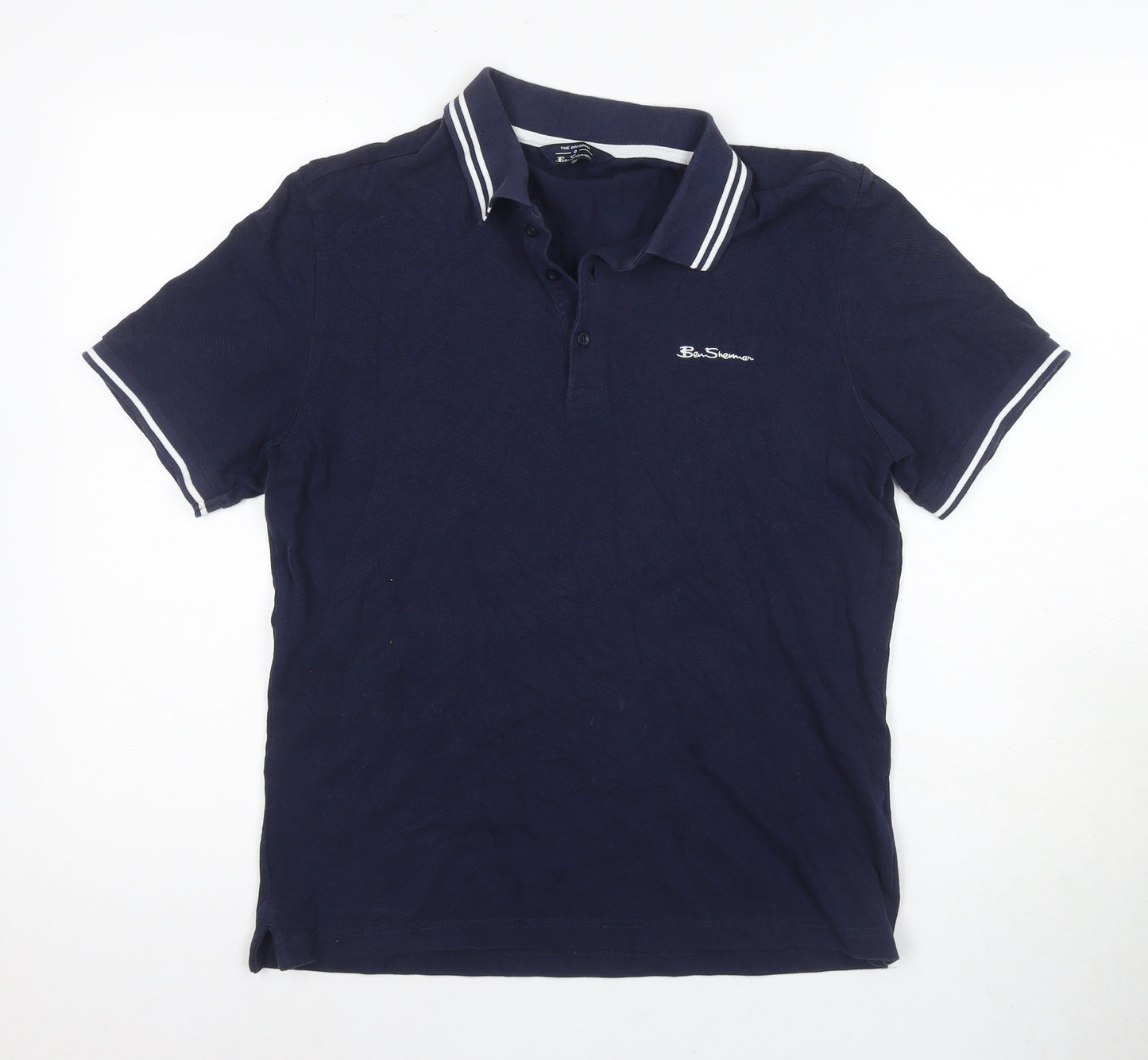 Ben Sherman Men's Blue Polo Shirt S Short Sleeve Casual