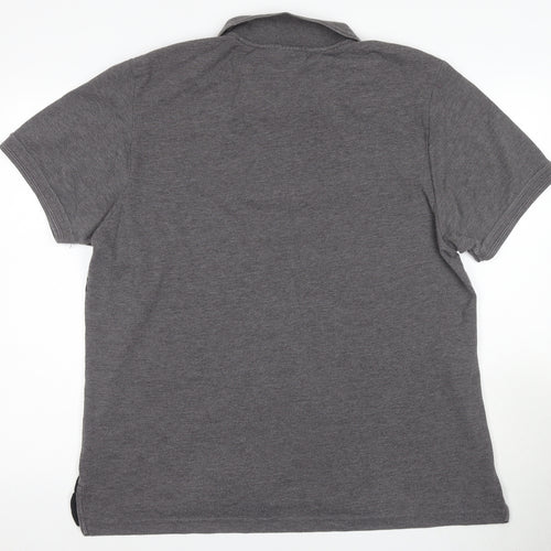 Pierre Cardin Men's Grey XXL Colourblock Polo