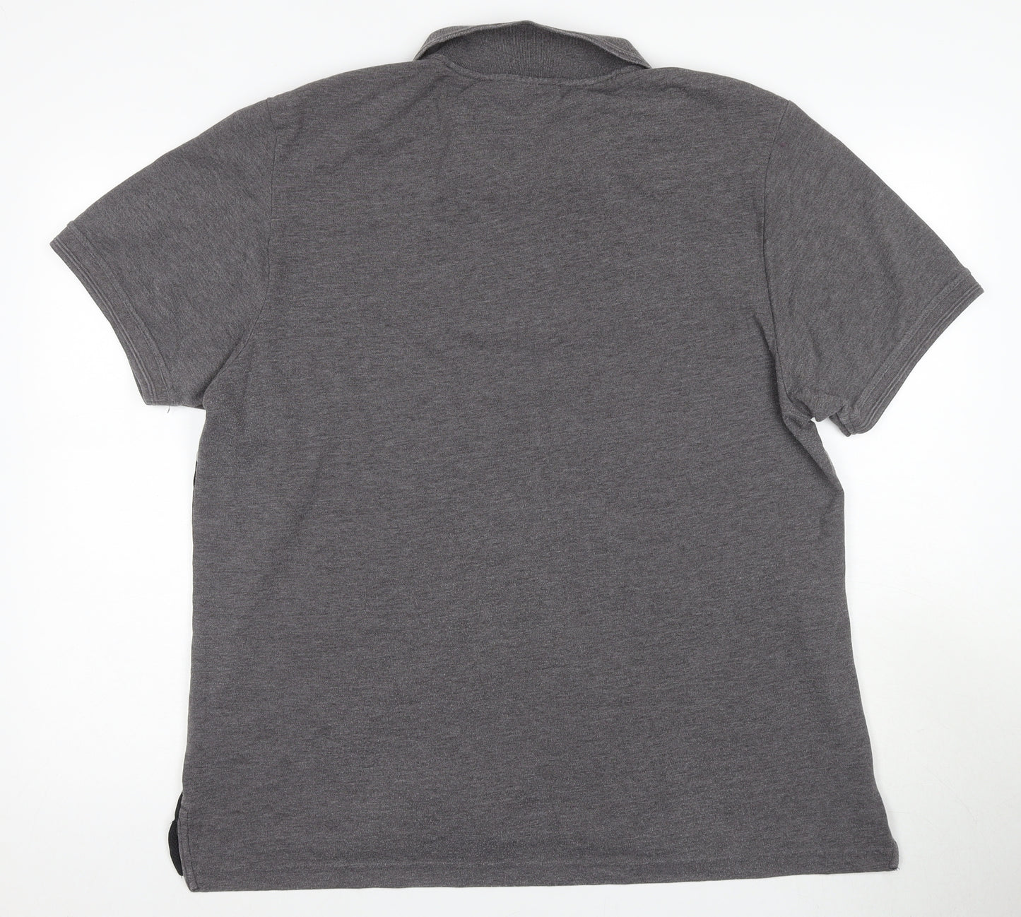 Pierre Cardin Men's Grey XXL Colourblock Polo