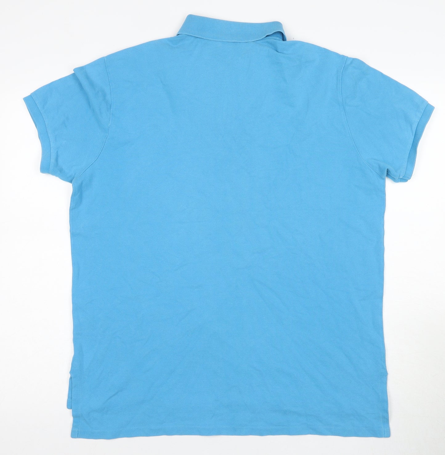 Ralph Lauren Men's Blue Polo Shirt Size L Custom Fit