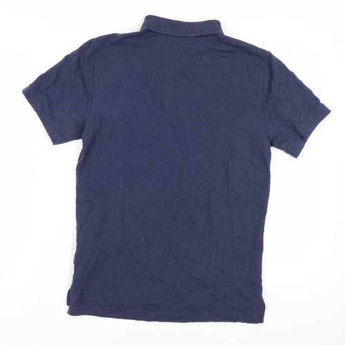 Nike Men's Blue Small Cotton Polo Shirt