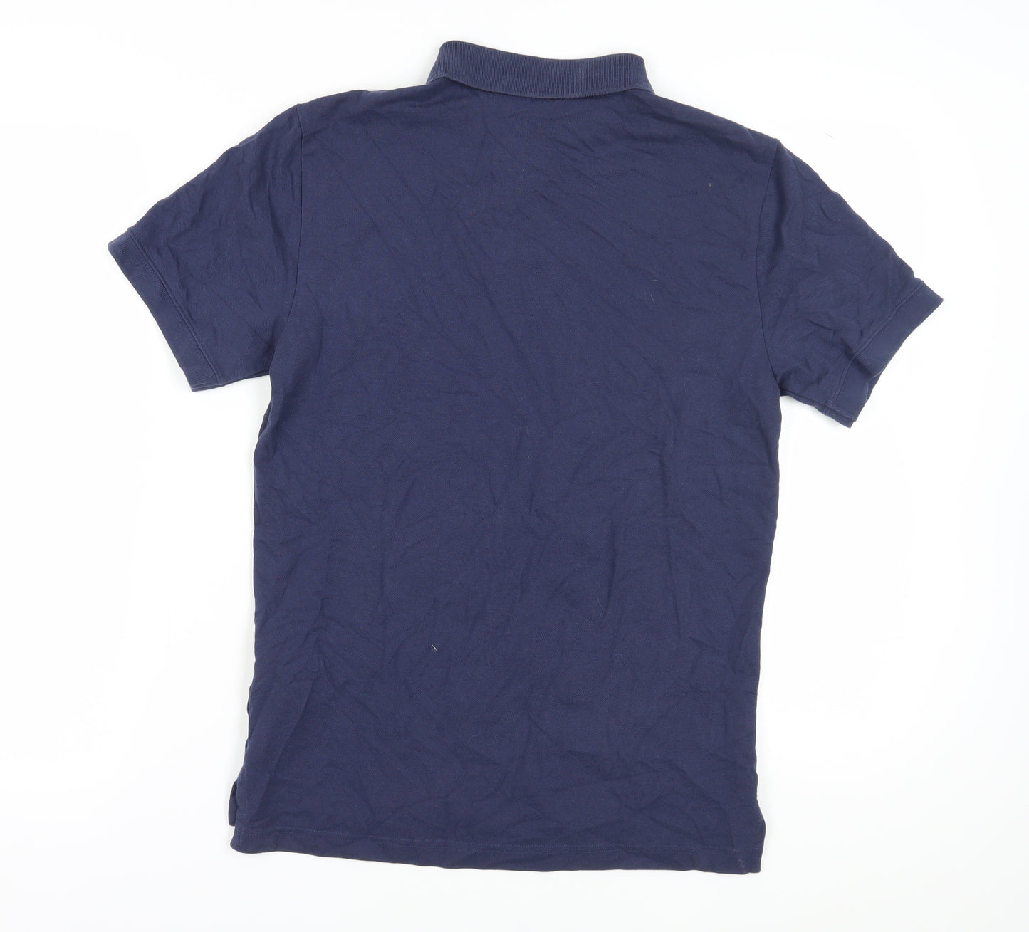 Nike Men's Blue Small Cotton Polo Shirt