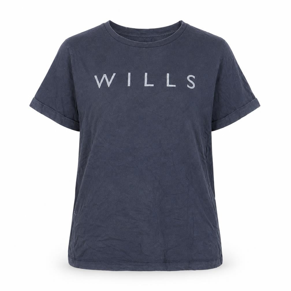 Jack Wills Women's Blue T-Shirt Size 10 Casual Crew Neck
